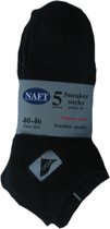 Naft 5 Paar Sneacker Sokken Enkelsokken Zwart Multipack Unisex Sneakersokken 40-46