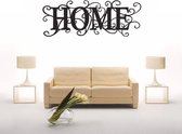 Muursticker - Home - 40x106 - Zwart