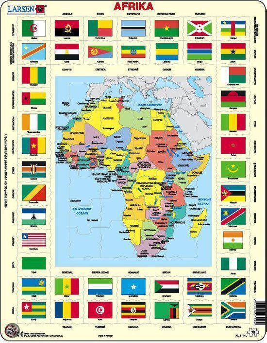 Gedwongen Bevestigen aan verpleegster Larsen puzzel - Vlaggen Afrika - KL3, nvt | 7023850231038 | Boeken | bol.com