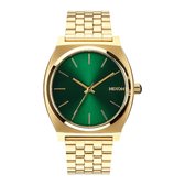 Nixon The Time Teller Gold Green Sunray horloge  - Goudkleurig