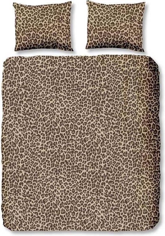 dief leerplan Tegen de wil Leopard dekbedovertrek - Bruin - 2-persoons (200x200/220 cm + 2 slopen) |  bol.com