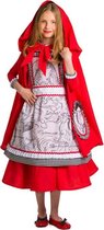Deluxe Roodkapje kostuum | 7-9 jaar
