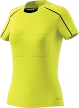 adidas Referee 16 SS Sportshirt performance - Maat XS  - Vrouwen - geel/ zwart