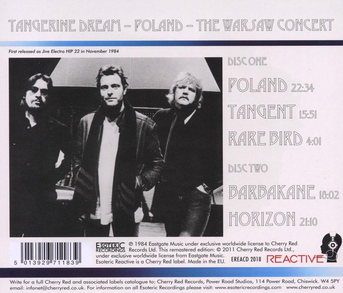 Poland (Deluxe Edition), Tangerine Dream CD (album) Muziek
