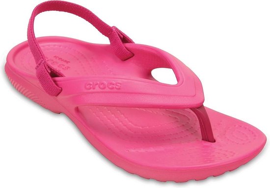 Crocs Classic Flip Slippers - Maat 25/26 - Unisex - roze | bol.com