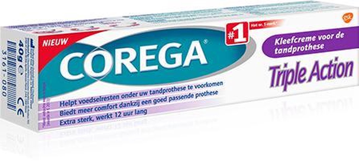Corega Triple Action Kleefcrème 40gr
