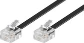 Gembird RJ11 - RJ11 telefoonkabel / zwart - 7,5 meter