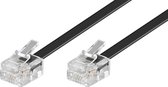 Gembird RJ11 - RJ11 telefoonkabel / zwart - 7,5 meter