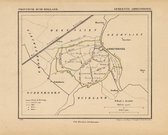 Historische kaart, plattegrond van gemeente Abbenbroek in Zuid Holland uit 1867 door Kuyper van Kaartcadeau.com