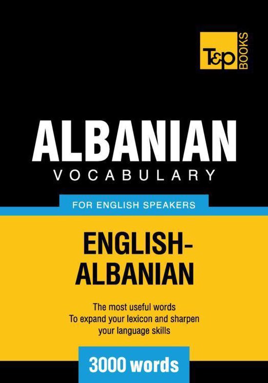 Albanian vocabulary for English speakers - 3000 words - cover
