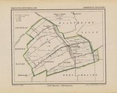 Historische kaart, plattegrond van gemeente Stolwijk in Zuid Holland uit 1867 door Kuyper van Kaartcadeau.com