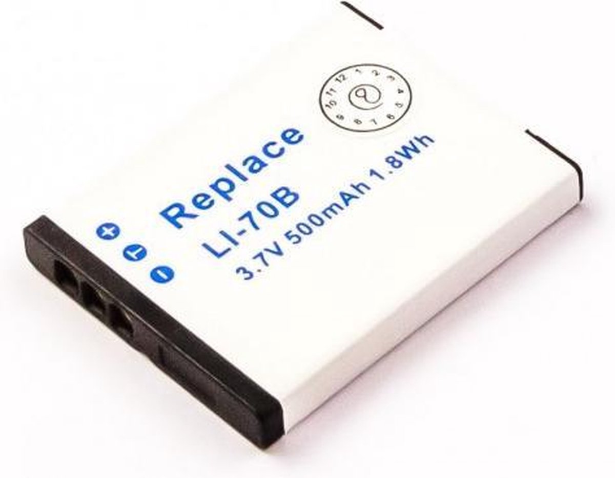 Battery similar OLYMPUS LI-70B, Li-ion, 3,7V, 500mAh, 1,8Wh