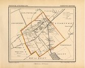 Historische kaart, plattegrond van gemeente Rijswijk in Zuid Holland uit 1867 door Kuyper van Kaartcadeau.com