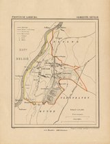 Historische kaart, plattegrond van gemeente Geul in Limburg uit 1867 door Kuyper van Kaartcadeau.com