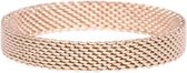 iXXXi Vulring Mesh roségoudkleurig 4mm - maat 20