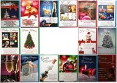 Kerstkaarten - 16 Stuks - Met veel tekst - L-013