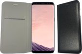 Samsung Galaxy S8 Plus Hoesje Flip Wallet Portemonnee Book Case Cover Zwart met Polycarbonaat Houder - 360 Graden Telefoonhoesje