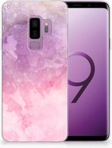 Geschikt voor Samsung Galaxy S9 Plus TPU Hoesje Design Pink Purple Paint