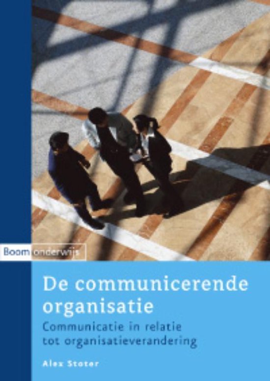 Cover van het boek 'De communicerende organisatie' van A. Stoter