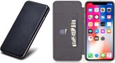 Hoesje Book Case Portemonnee Cover geschikt voor Apple iPhone Xs / X - Zwart Lederen Siliconen iCall Wallet