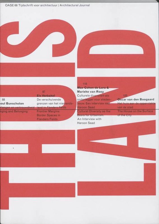 Cover van het boek 'Oase / 68 Home-Land / Thuis-Land / druk 1' van P. Avidar