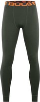 Attitude legging merino wol – olijfgroen - maat L