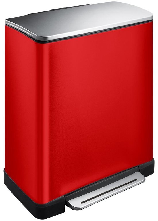 EKO E-Cube Pedaalemmer - 28+18 l - Rood