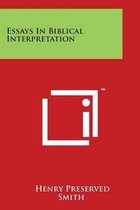 Essays in Biblical Interpretation