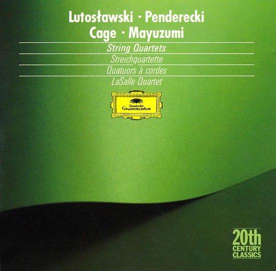 Lutoslowski, Cage, Penderecki, Mayuzumi: String Quartets