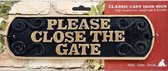 Please Close the Gate - Gietijzer Langwerpig