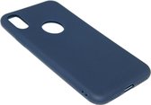 Siliconen hoesje donkerblauw Geschikt voor iPhone XR