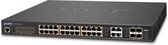 PLANET GS-4210-24UP4C netwerk-switch Managed L2/L4 Gigabit Ethernet (10/100/1000) Power over Ethernet (PoE) 1U Blauw