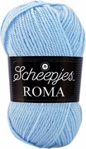 Scheepjes Roma 1663 baby blauw. PAK MET 10 BOLLEN a 50 GRAM. KL.NUM. 314416.