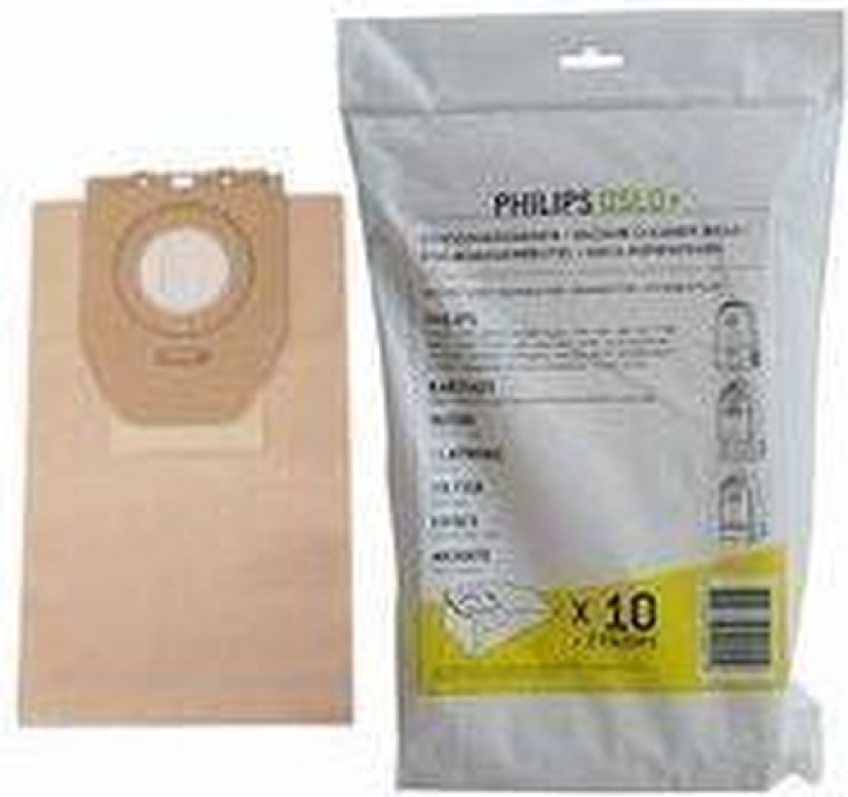 Philips stofzuigerzakken - geschikt voor Philips Oslo - 10 stuks - papier
