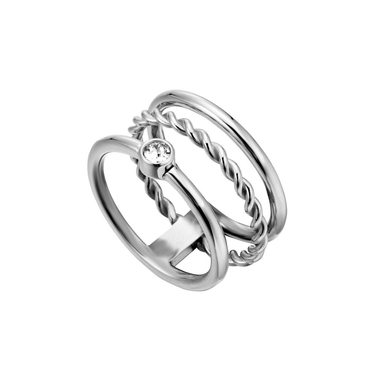 Esprit ESRG000421 Loris - Ring - Staal - Zilverkleurig