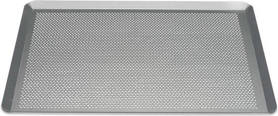 wit Blauwdruk Facet Patisse Silver-Top Bakplaat - Geperforeerd - 40 x 30 cm | bol.com
