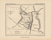 Historische kaart, plattegrond van gemeente Krommenie in Noord Holland uit 1867 door Kuyper van Kaartcadeau.com