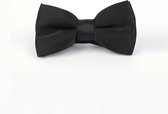 Luxe Vlinderdas Zwart - Vlinderstrik voor volwassenen - Unisex - Bow Tie met Zacht Zijde