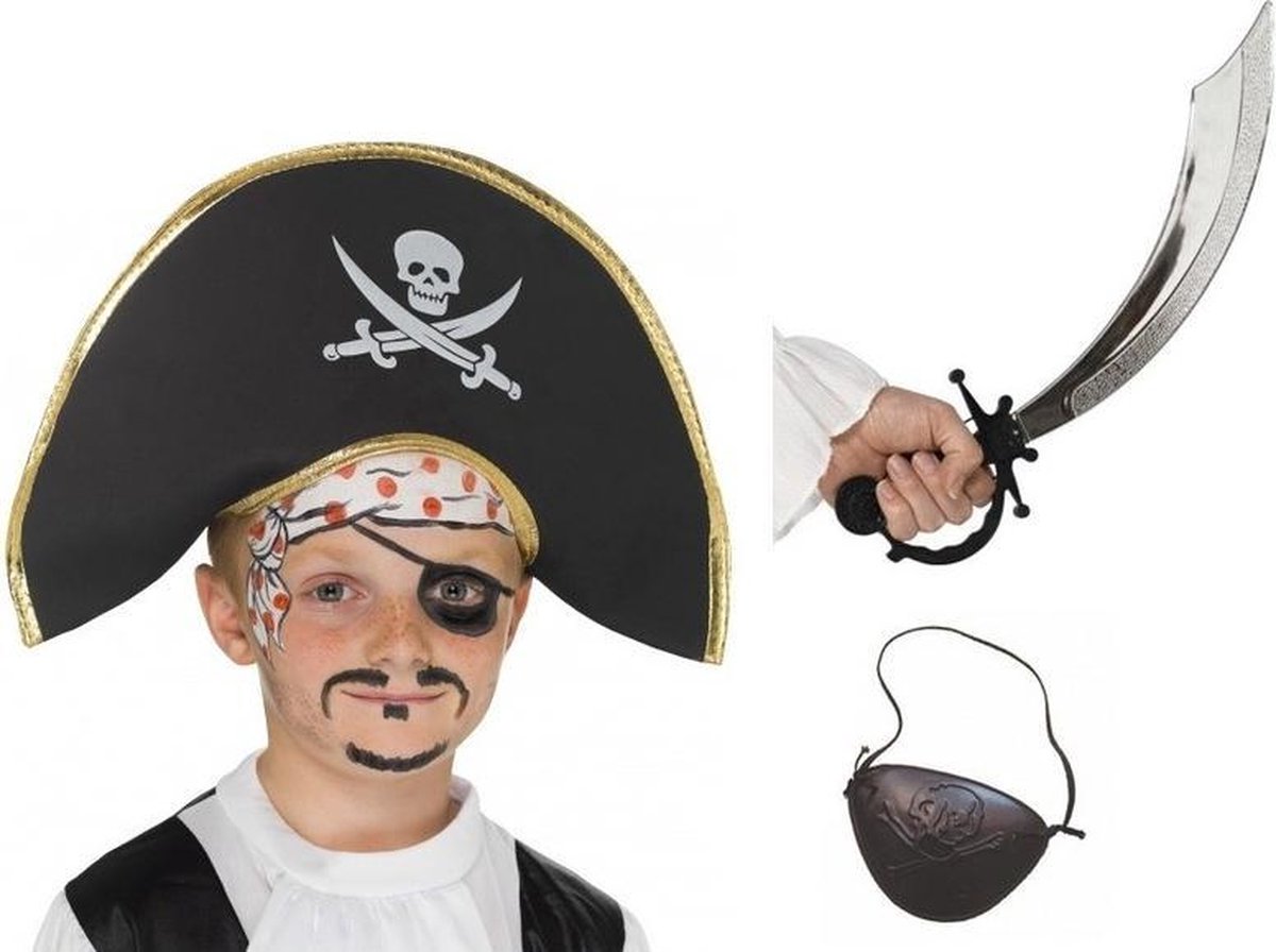 helder vleet Merg Piraat accessoires verkleedset voor kinderen | bol.com