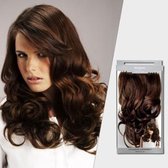 Balmain Hair Complete Extensions 40 cm., Memory®Hair, kleur L.A. een  mix van donkerblond en lichtbruine tinten.