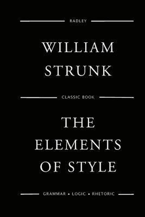 The Elements Of Style - cover