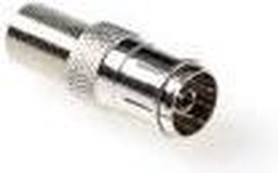 Pack De 5 Connecteurs SAT F Femelle – Pour Rallonge Câble Coaxial, Intérieur/extérieur, Compatible HDTV, Nickelés
