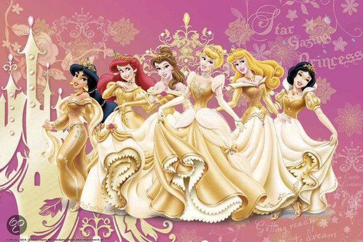Reinders Poster Disney Princess - gold - Poster - 91,5 × 61 cm - no. 15316  | bol