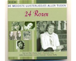 24 Rozen - De mooiste luisterliedjes aller tijden - Dubbel Cd - Ramses Shaffy, Wim Sonneveld, Robert Long, Liesbeth List, Andre van Duin, Rob De Nijs