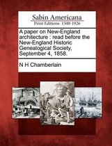A Paper on New-England Architecture
