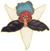 Behave® Broche fleur multicolore - Broche décorative en émail - Broche foulard