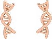 24/7 Jewelry Collection DNA Oorbellen - Molecuul - Rosé Goudkleurig
