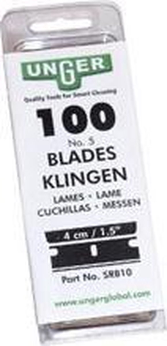 Goedkoopste Unger glasschrapermessen 4 cm 100 stuks