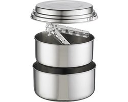 MSR Alpine 2 Pot Set - RVS Kookset - 2-delig - Duurzaam en compact - Voor 2 tot 3 personen