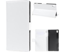 Kds PU Leather Wallet case cover hoesje Sony Xperia Z1 wit